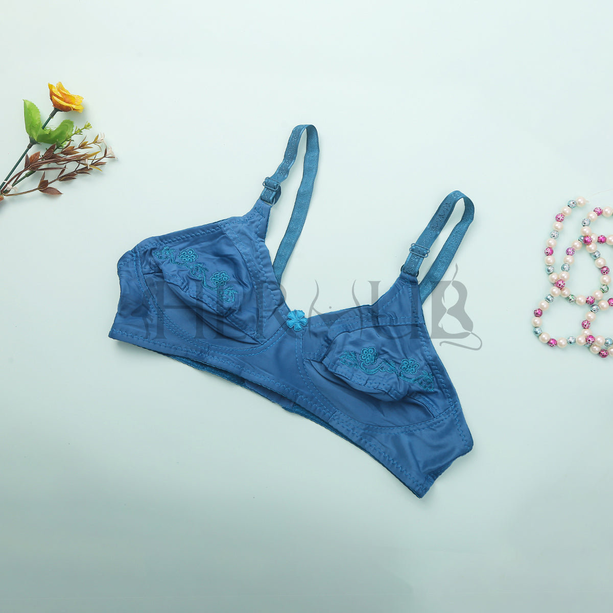 Crimson Mesh Comfort Unlined Bra