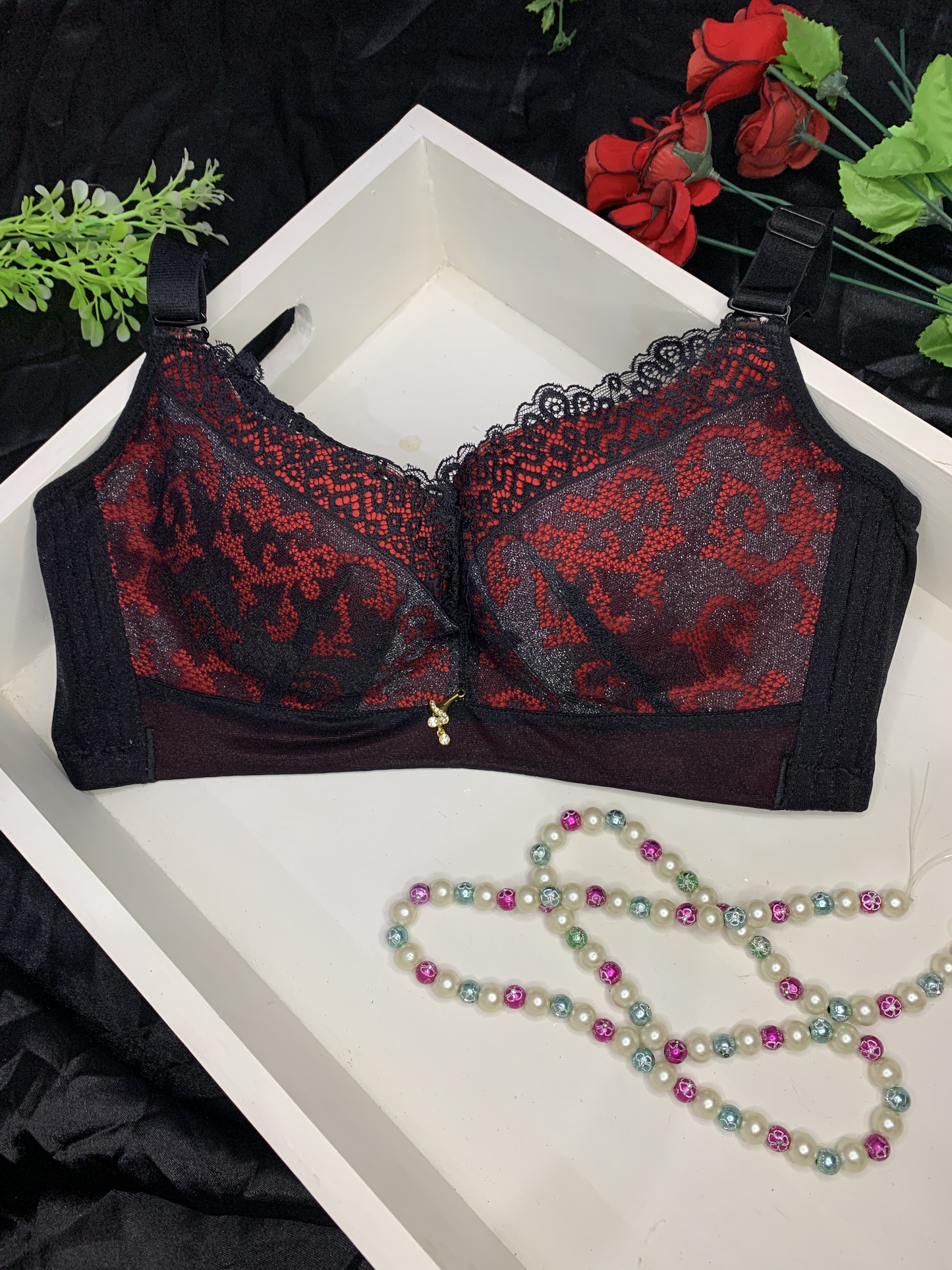 Opulent Lace Lift Padded Bra
