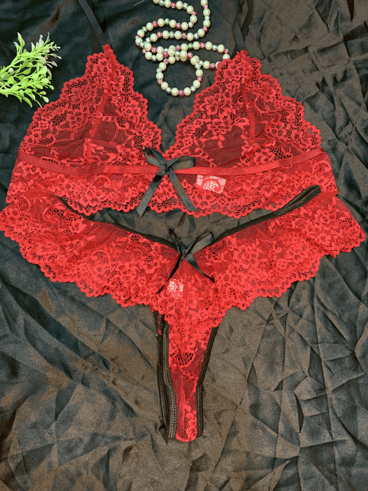 Crimson Lace Allure Daily Intimates Set