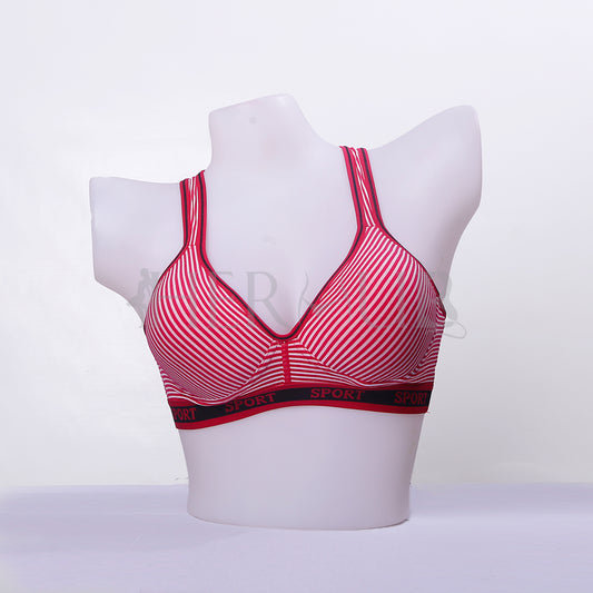 Zenith Stripe Active Support Bra