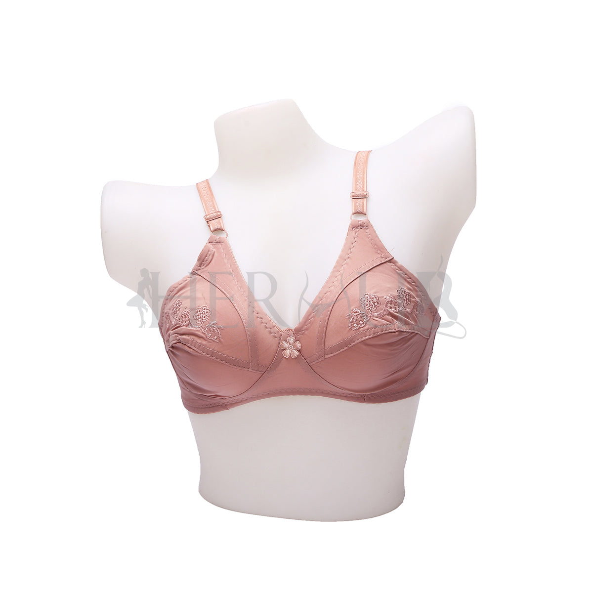 Crimson Mesh Comfort Unlined Bra