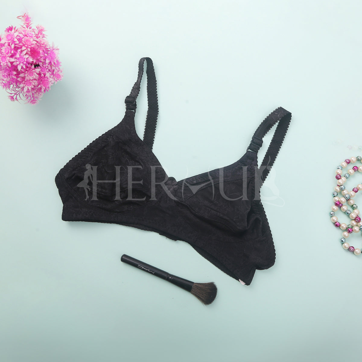 Fuchsia Floral Unlined Daily Bra