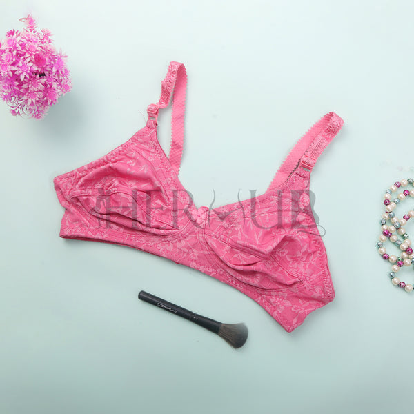 Fuchsia Floral Unlined Daily Bra