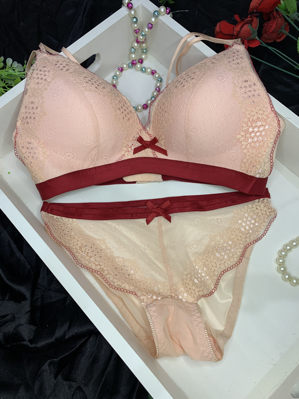 Midnight Kiss Contrast Lingerie Set