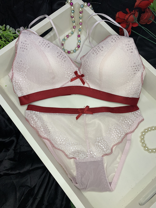 Midnight Kiss Contrast Lingerie Set