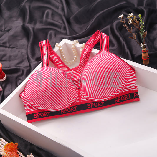 Zenith Stripe Active Support Bra